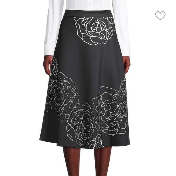 Dkny Dresses & Skirts - DKNY Floral-Print Midi Skirt SIZE XL